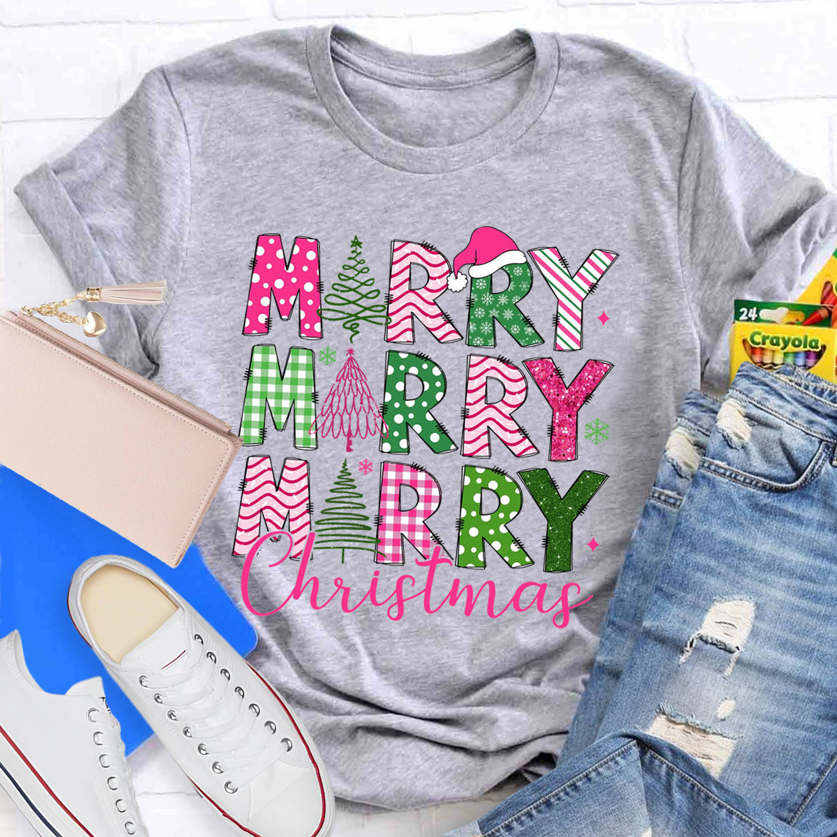 Merry Christmas Tree Teacher T-Shirt