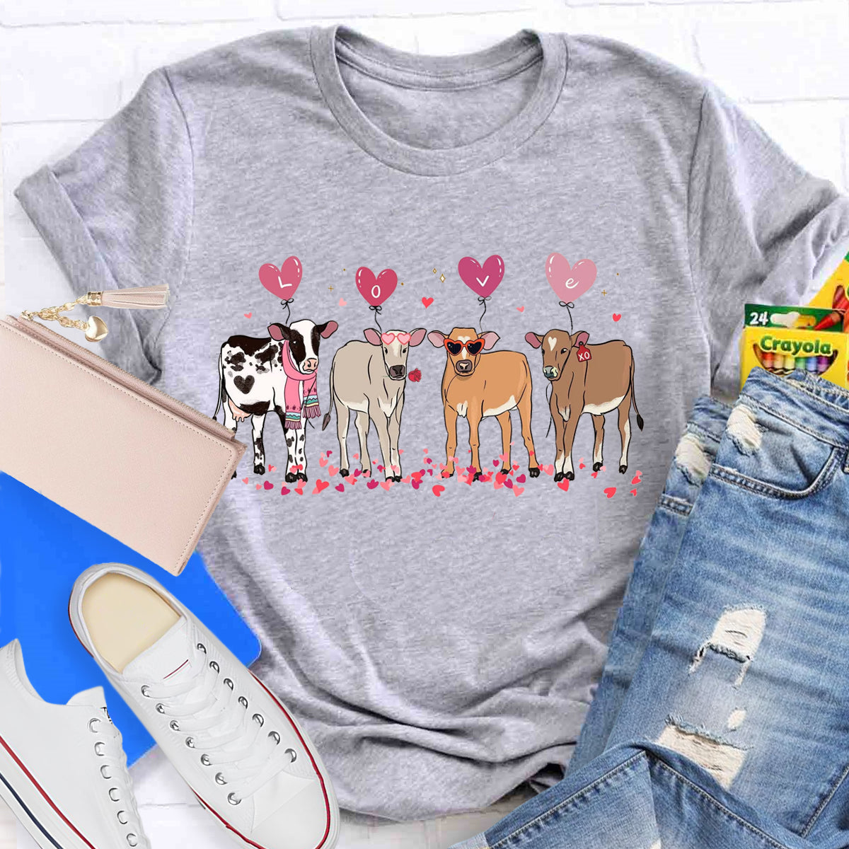 Cow Lover Valentines T-Shirt