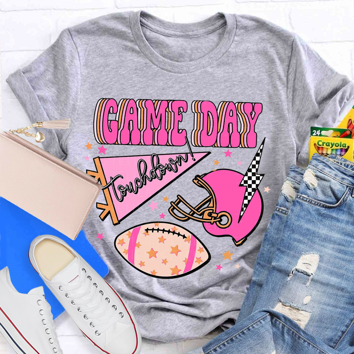 Game Day Football Touchdown Season T-Shirt