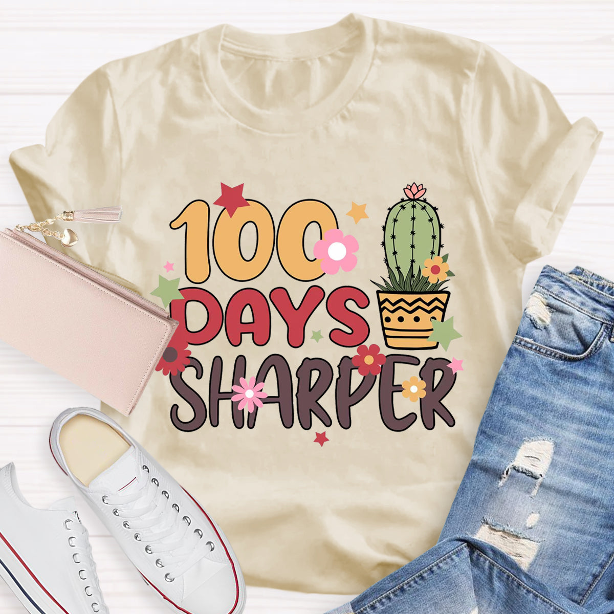 100 Days Sharper Teacher T-Shirt