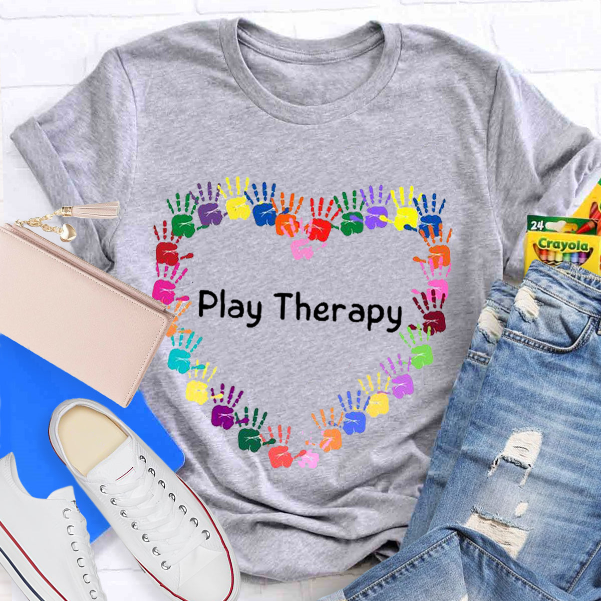 Heart Play Therapy Teacher T-Shirt