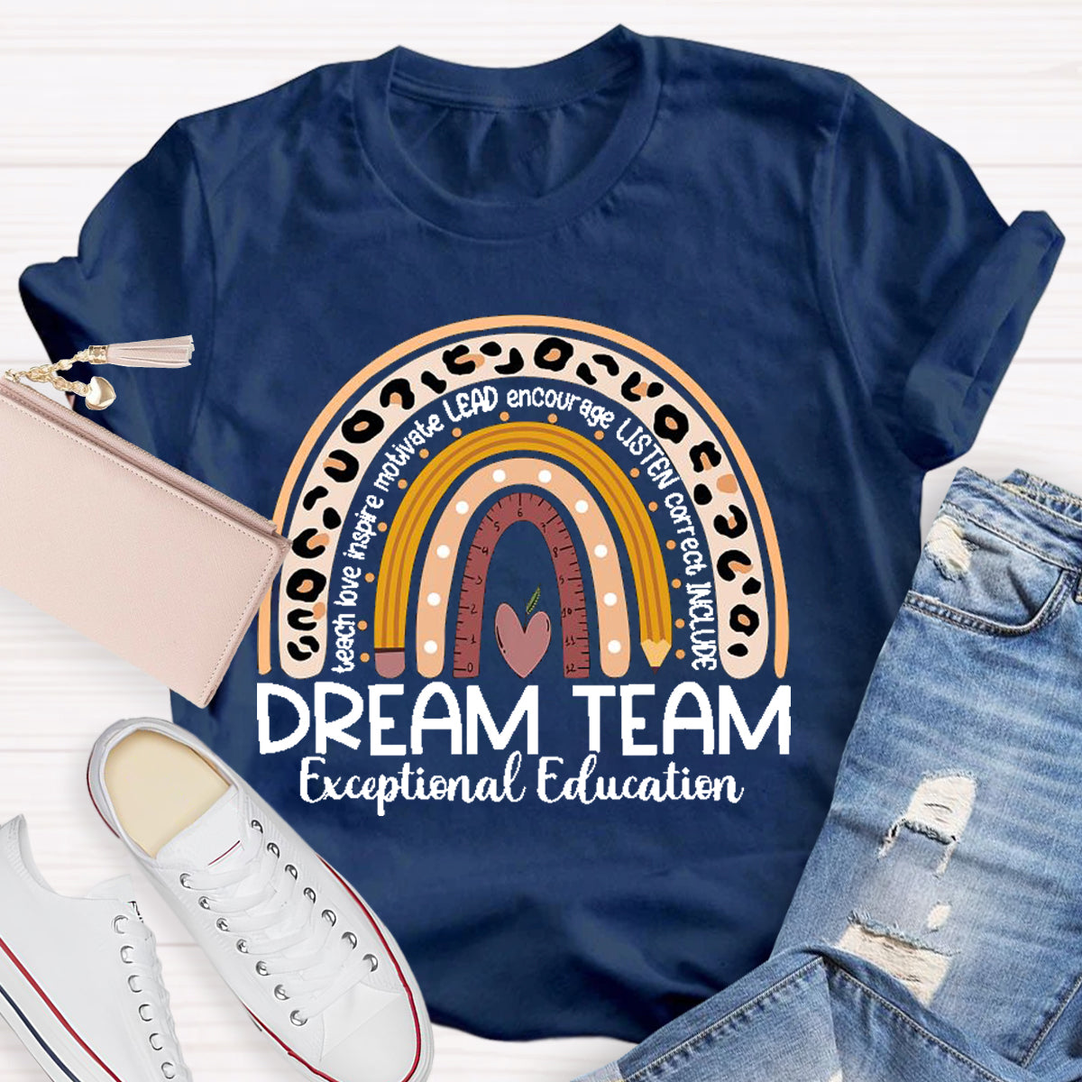 Personalized Dream Team Name Teacher T-Shirt