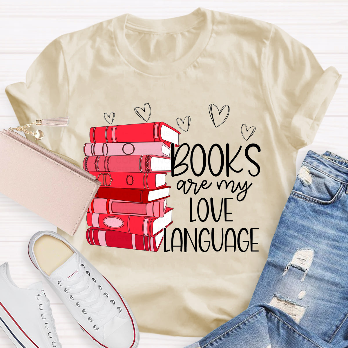 Books Are My Love Language T-Shirt