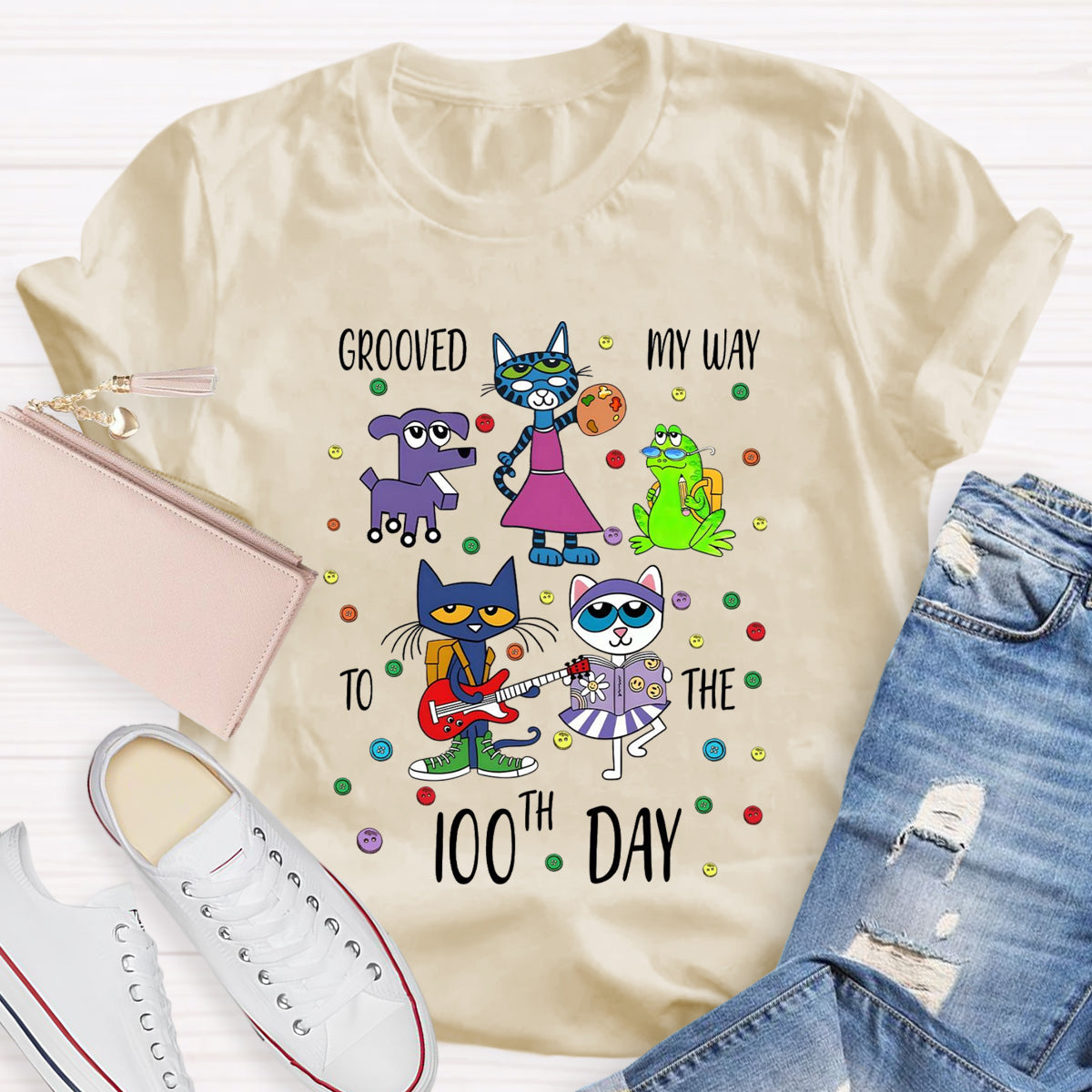 Grooved My Way To The 100th Day T-Shirt