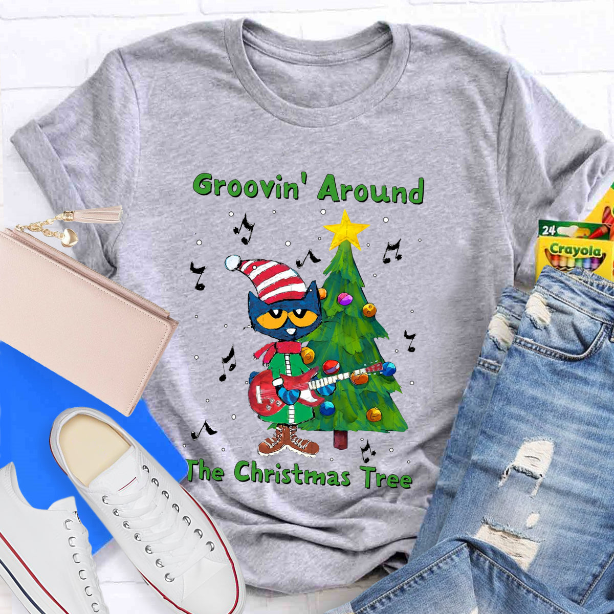 Groovin Around The Christmas Tree T-Shirt