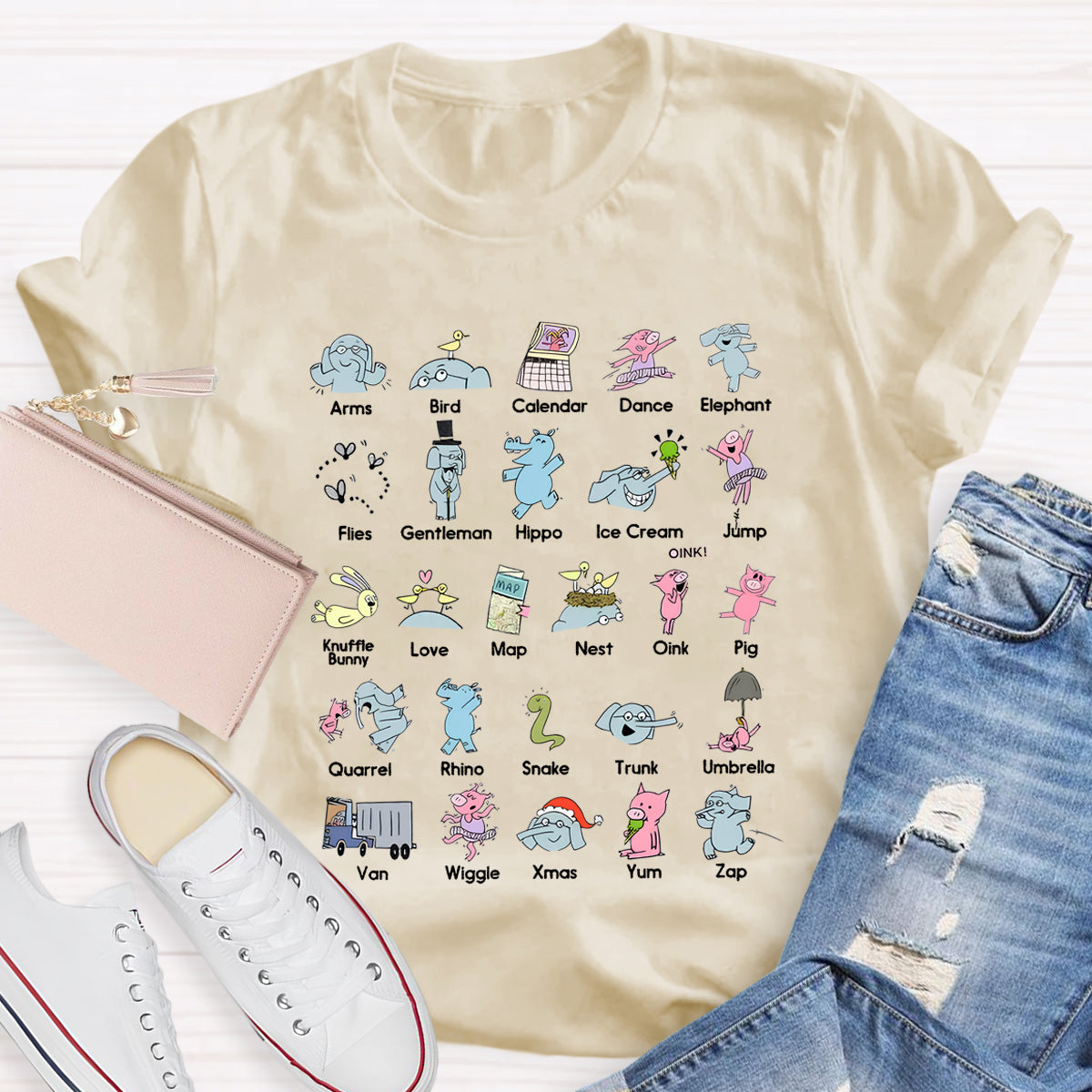 Alphabet Children's Book Teacher T-Shirt