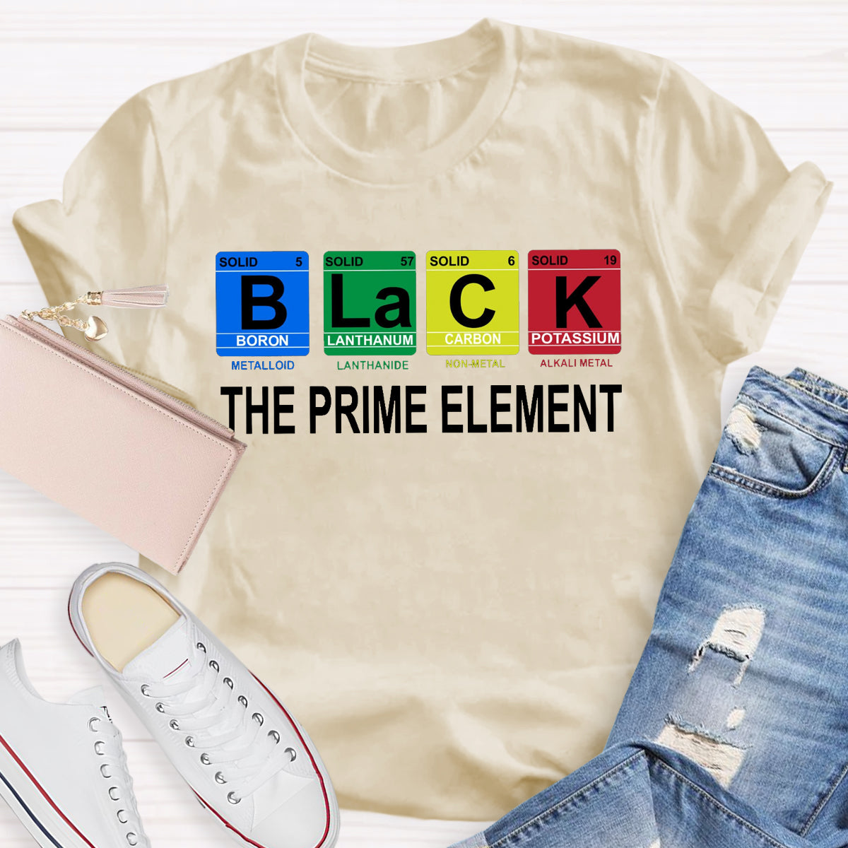 Black The Prime Element T-Shirt