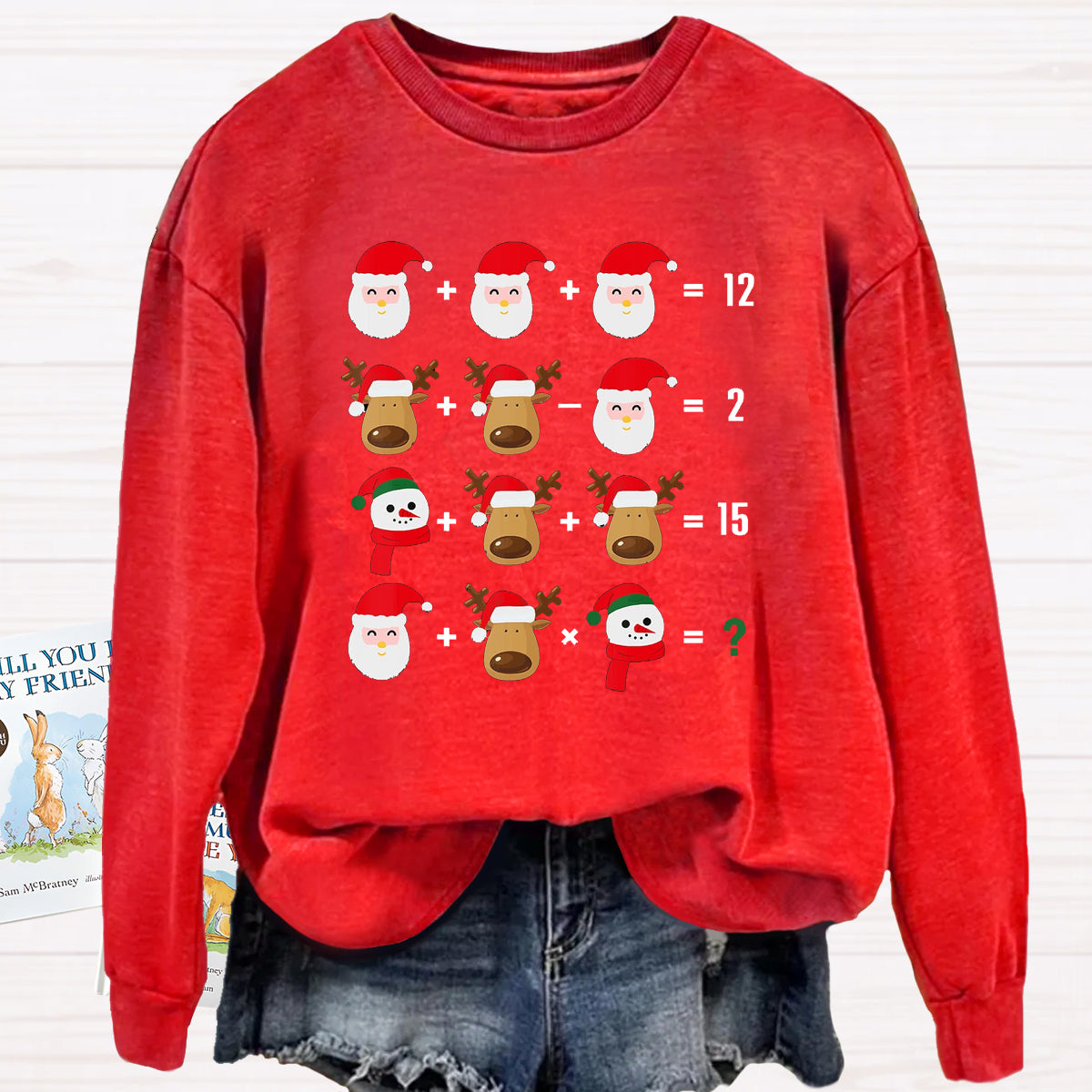 Funny Christmas Math Math Teacher Sweatshirt