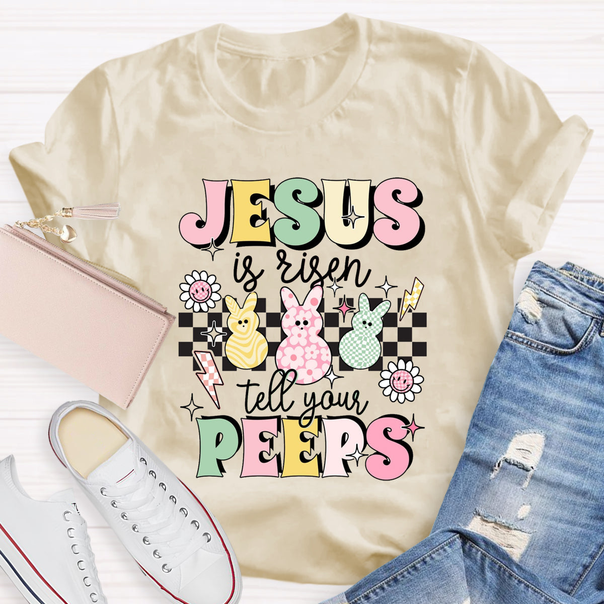 Jesus Is Risen Tell Your Peeps T-Shirt