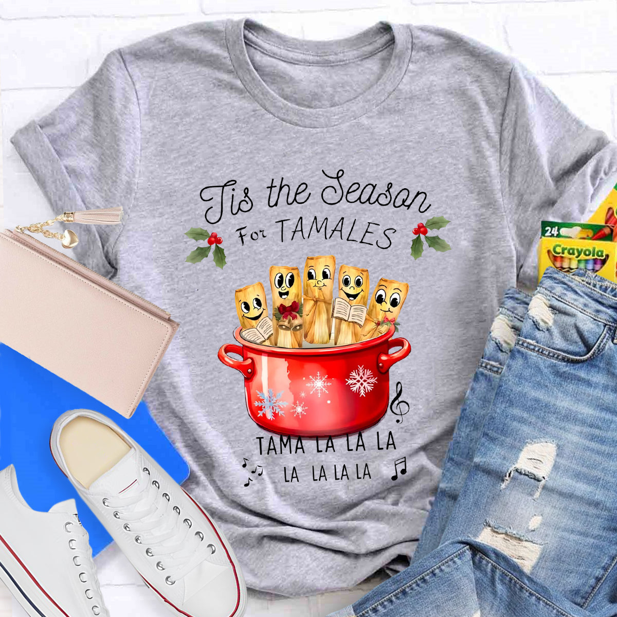 Tis The Season For Tamales Spanish Teacher T-Shirt