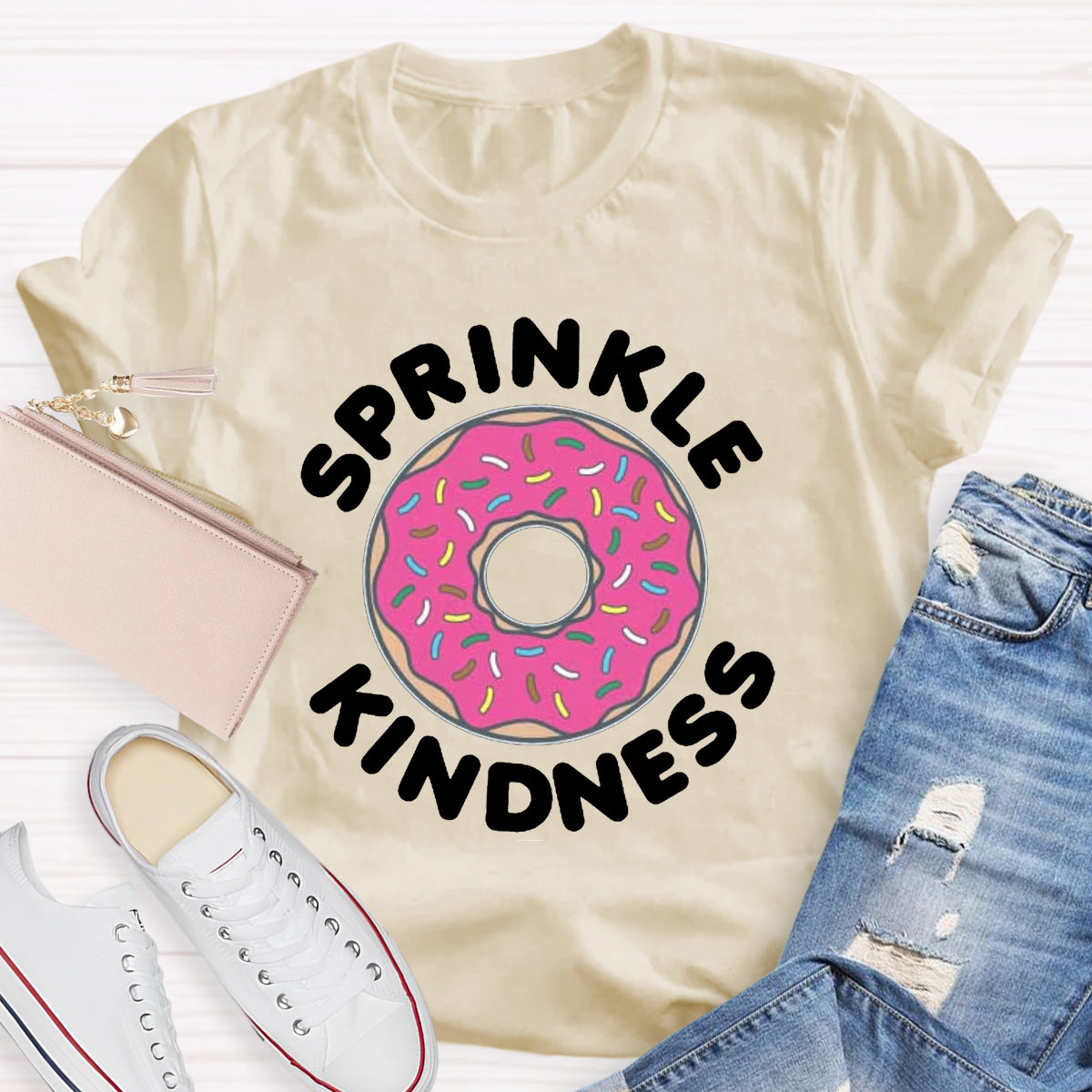 Sprinkle Kindness Funny Cute Donut T-Shirt