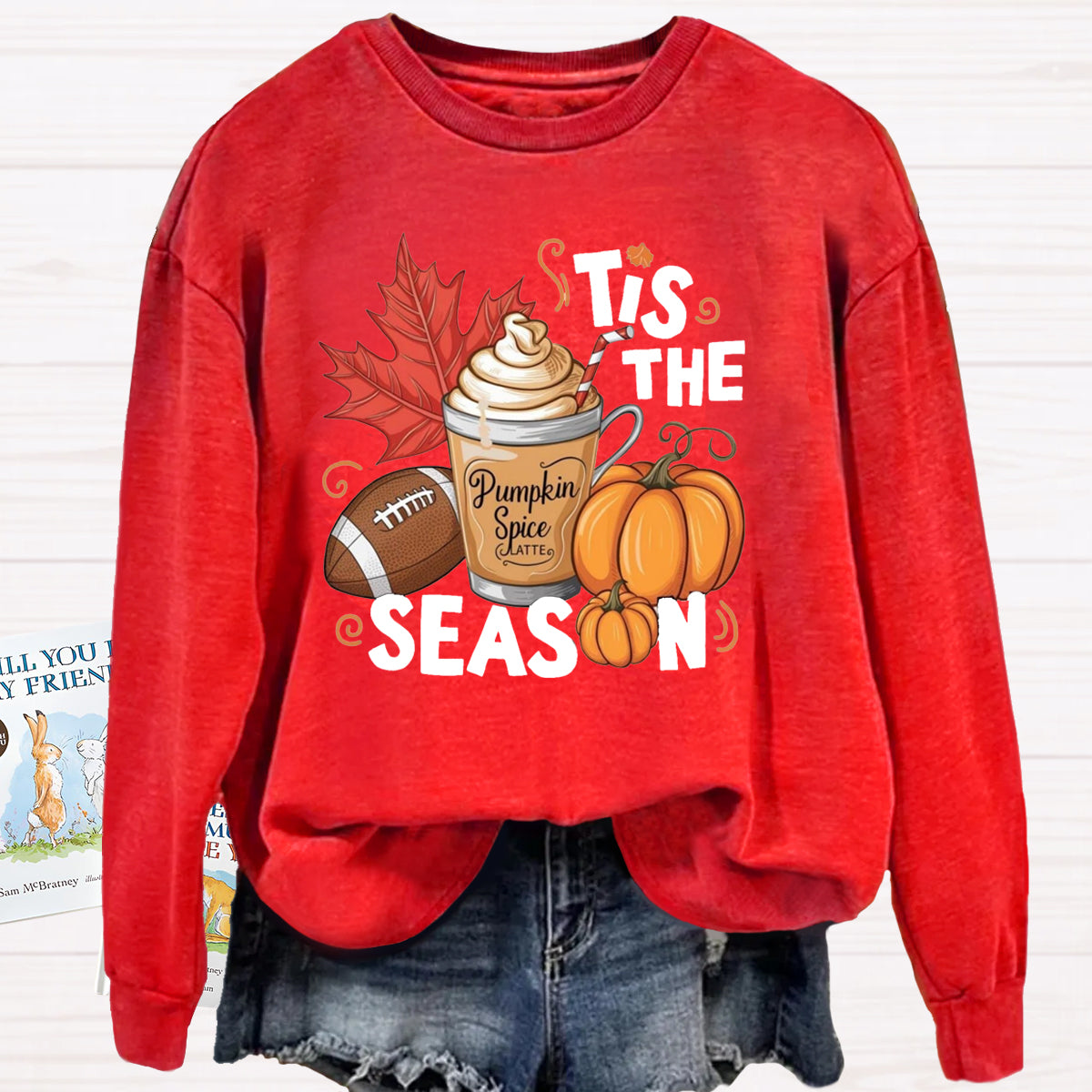 Tis The Season Pumpkin Game Ball Sweatshirt