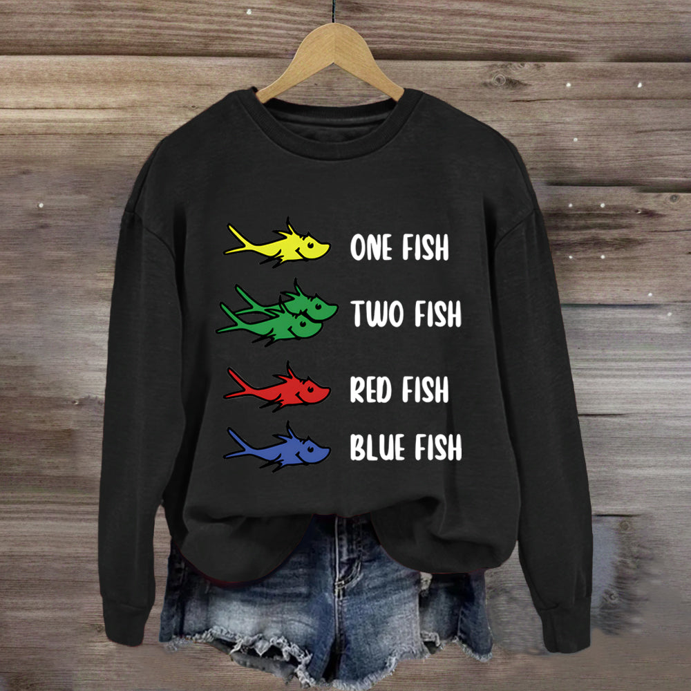 Fish Colors And Numbers Funny Math Sweatshirt