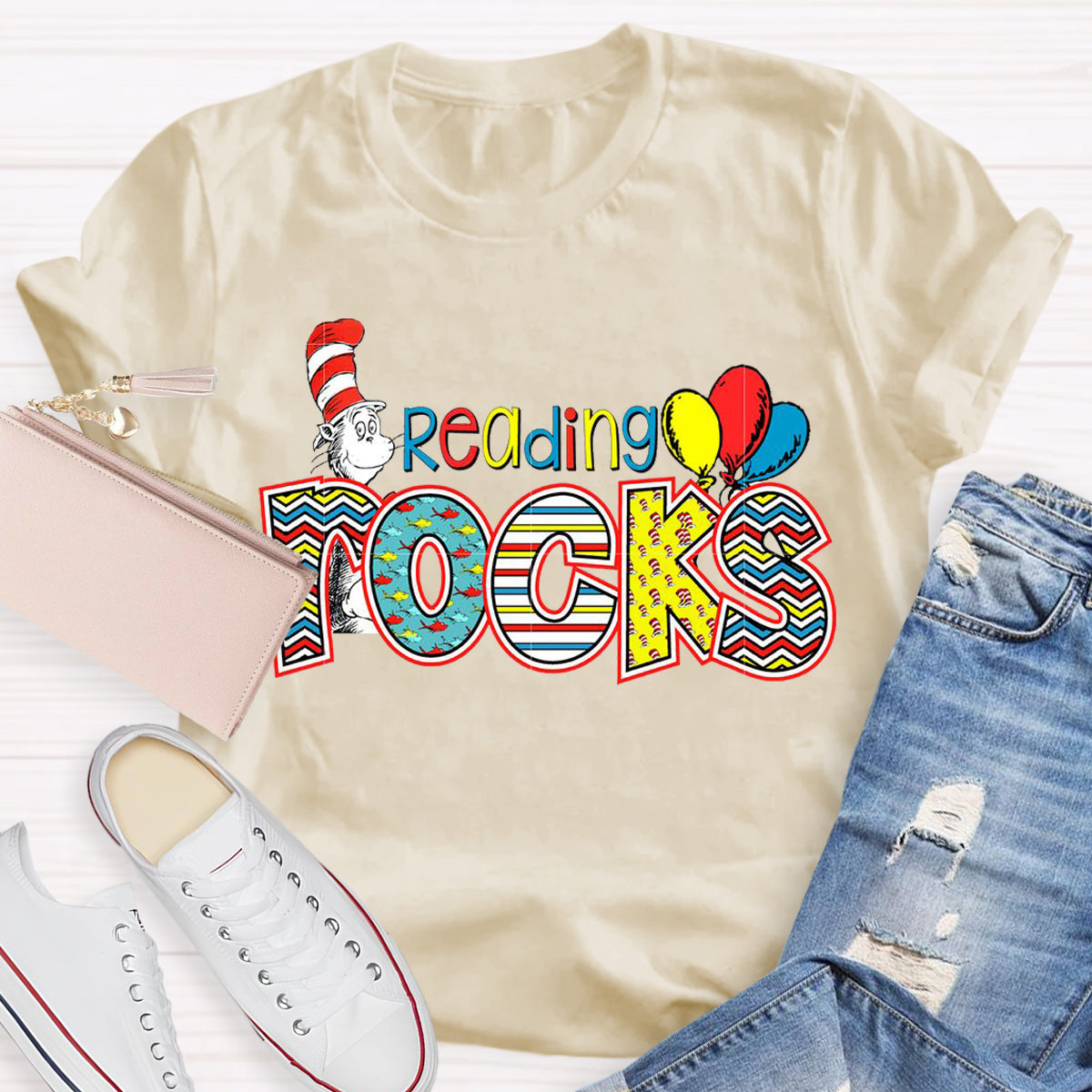 Reading Rocks Teacher T-Shirt