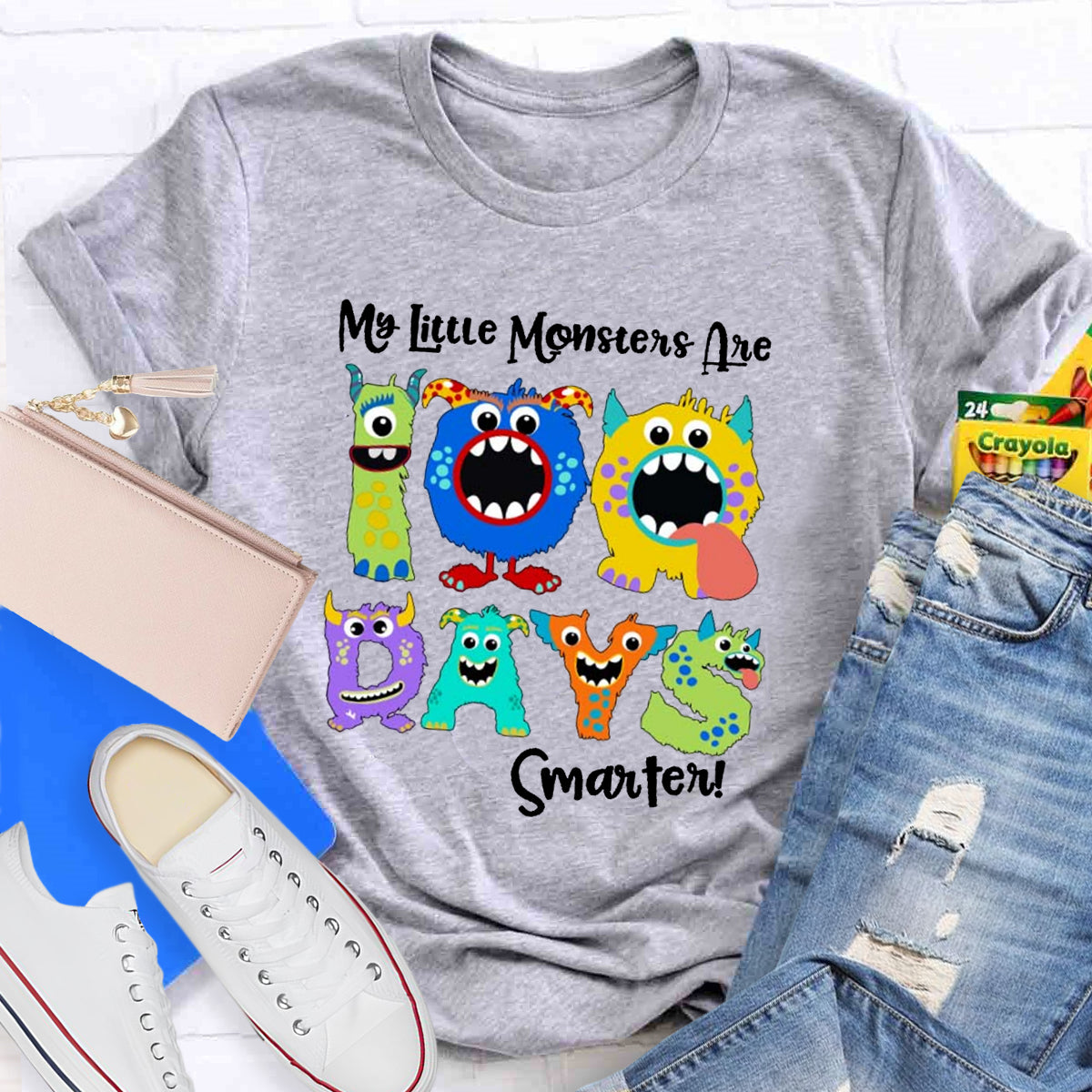 My Little Monsters 100 Days Smarter T-Shirt