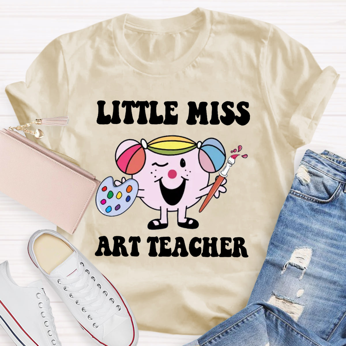 Little Miss  Art Teacher T-Shirt