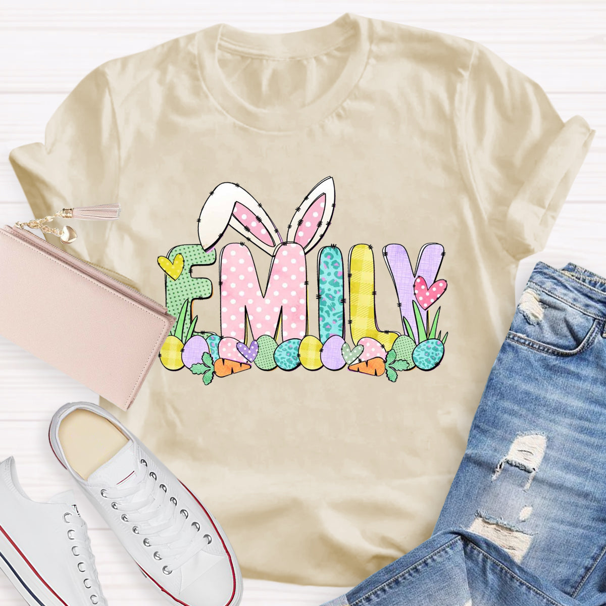 Personalized Name Easter Egg Emily T-Shirt