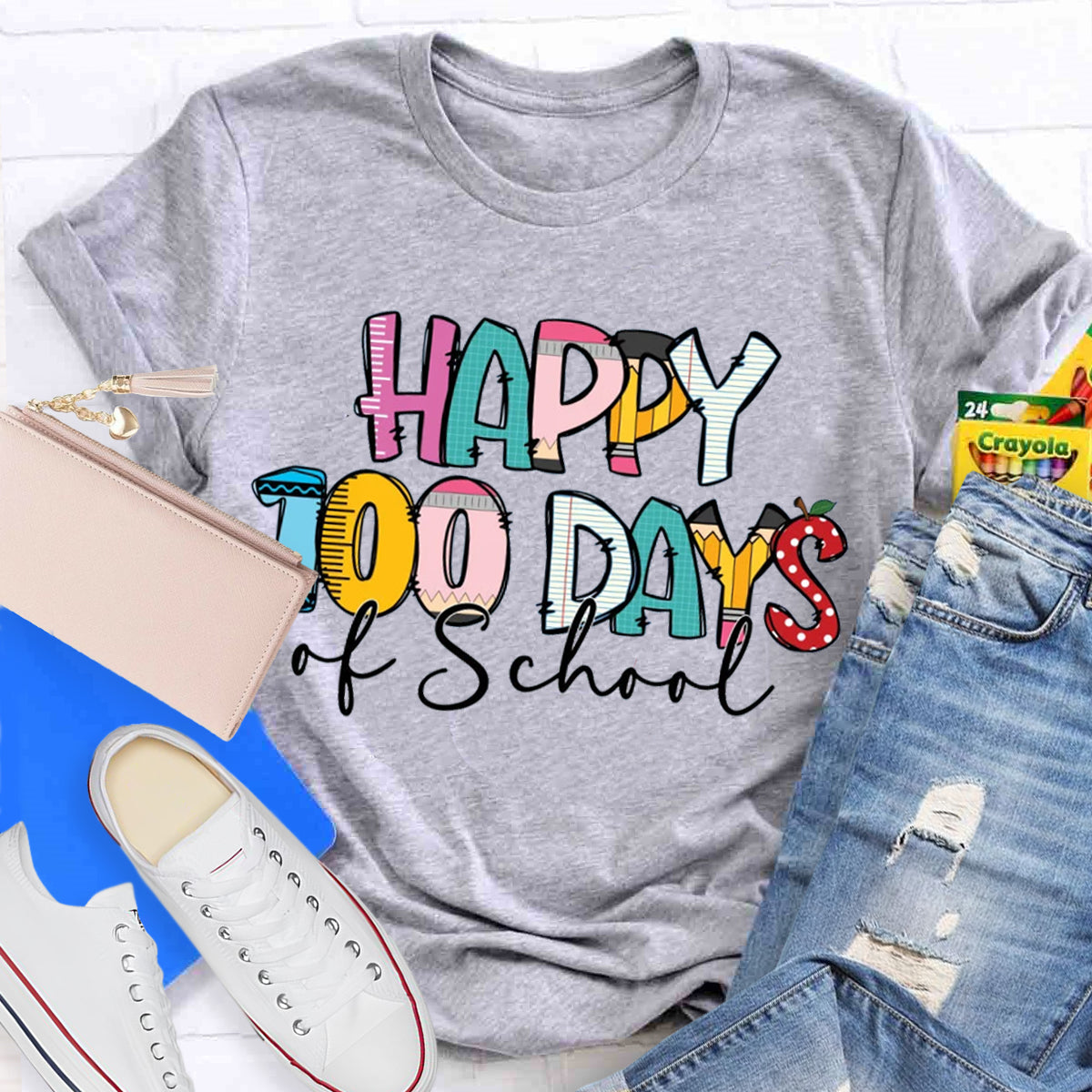 Happy 100 Days Of School Teacher T-Shirt