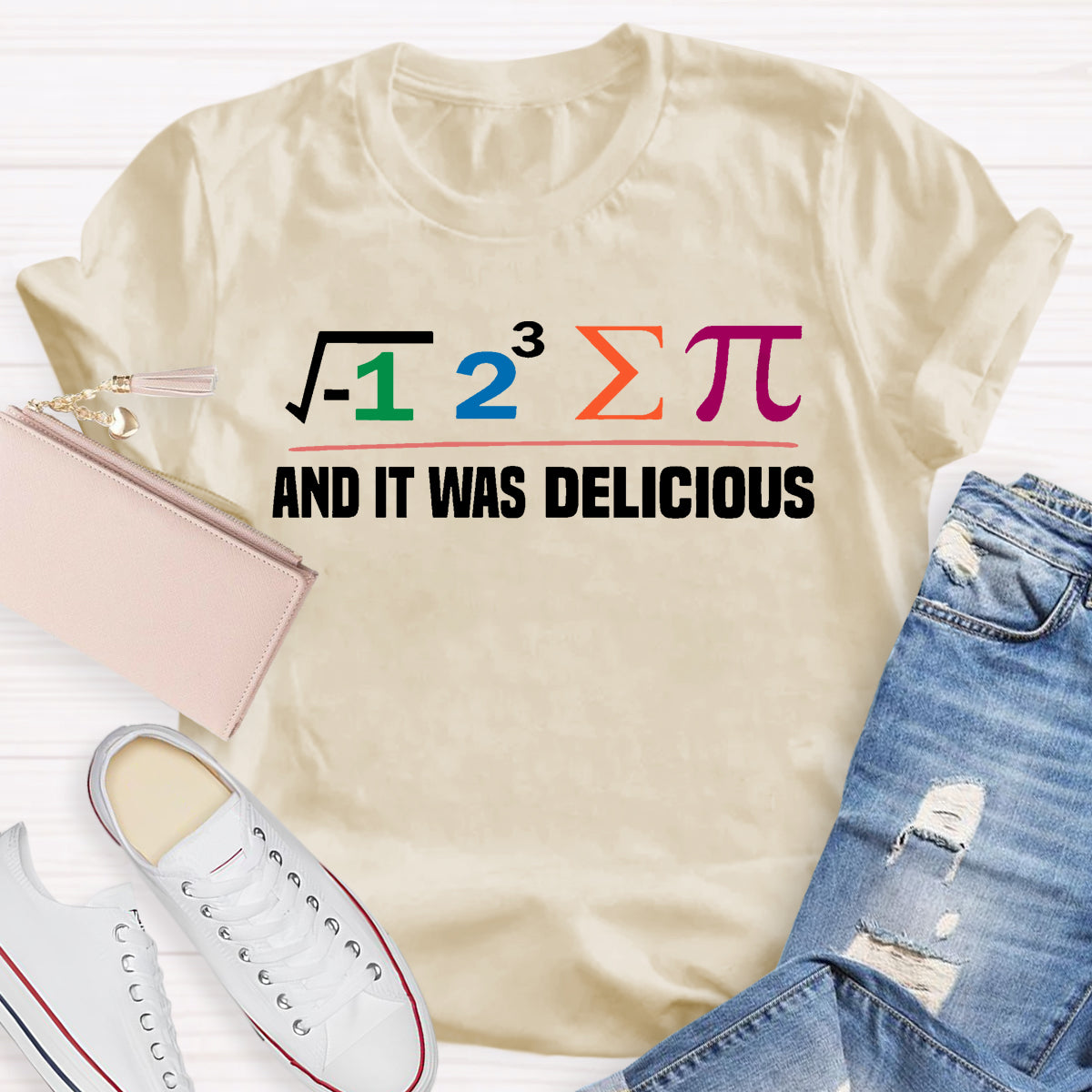 I Ate Some Pie And It Was Delicious Funny Math T-Shirt