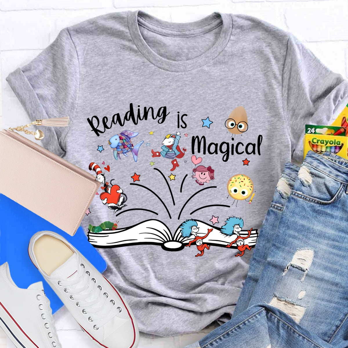 Reading Is Magical Children's Books Teacher T-Shirt