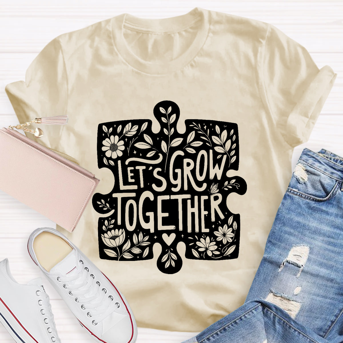 Let'S Grow Together Teacher T-Shirt