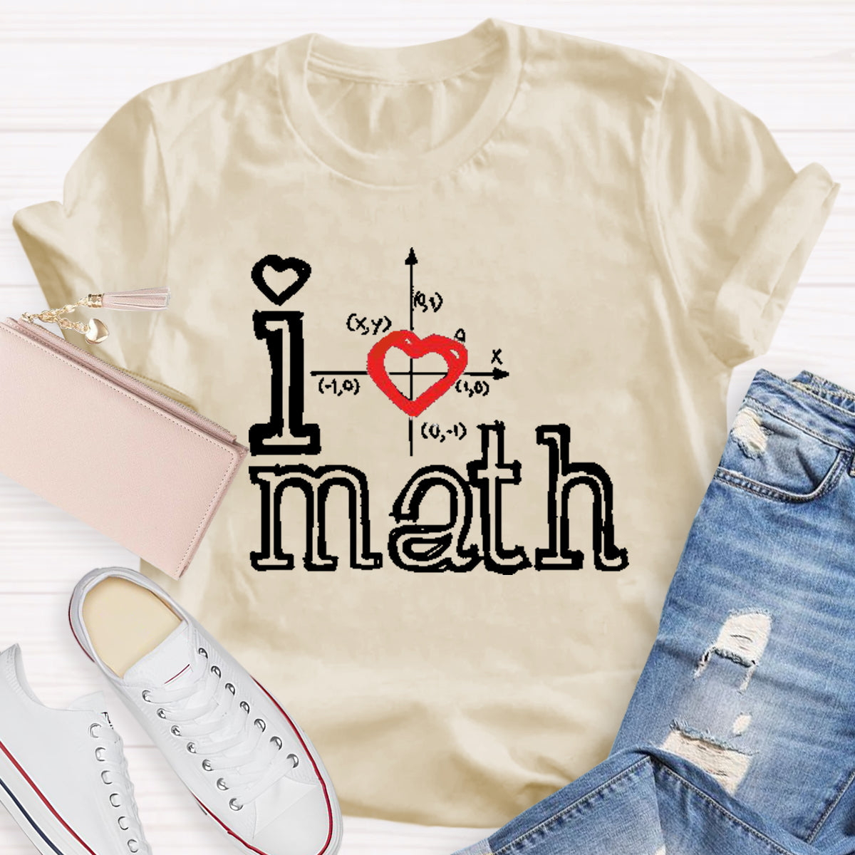 I Love Math Teacher T-Shirt