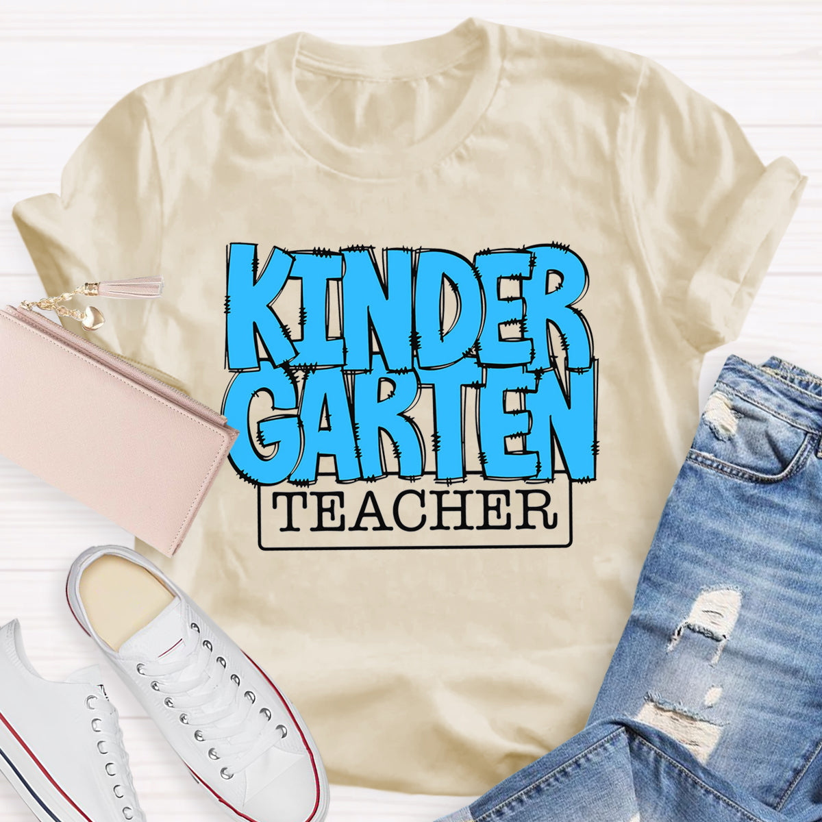 Personalized Grade Blue Printed T-Shirt