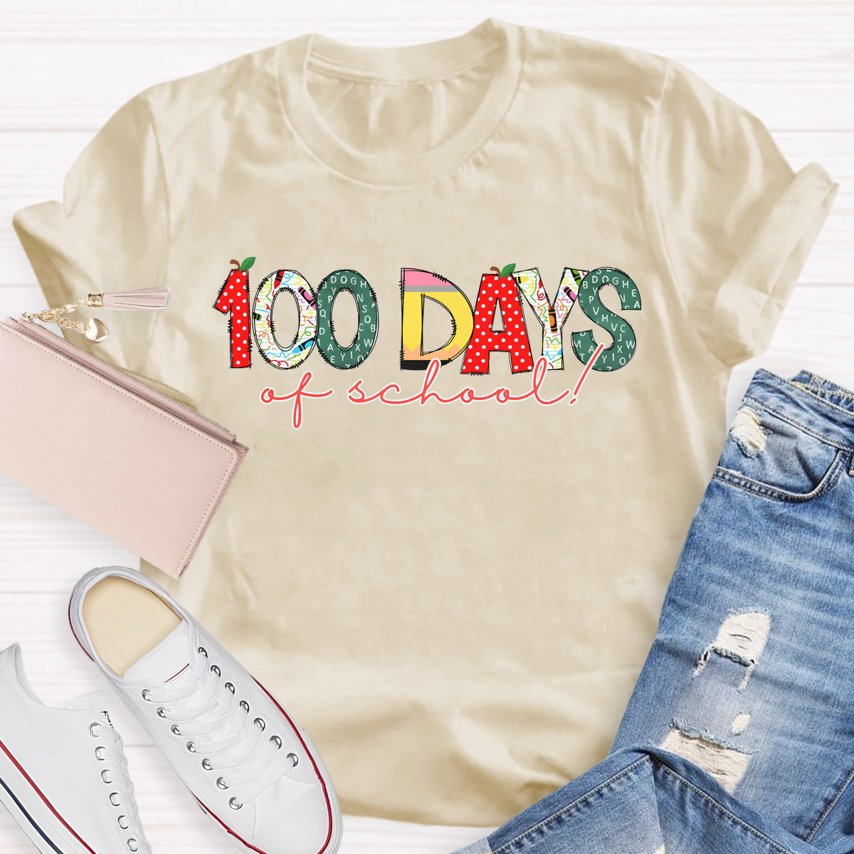 100 Days Of School Teacher T-Shirt