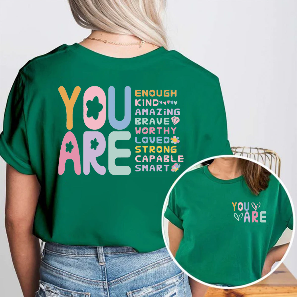 You Are Loved Strong Double Printed T-shirt