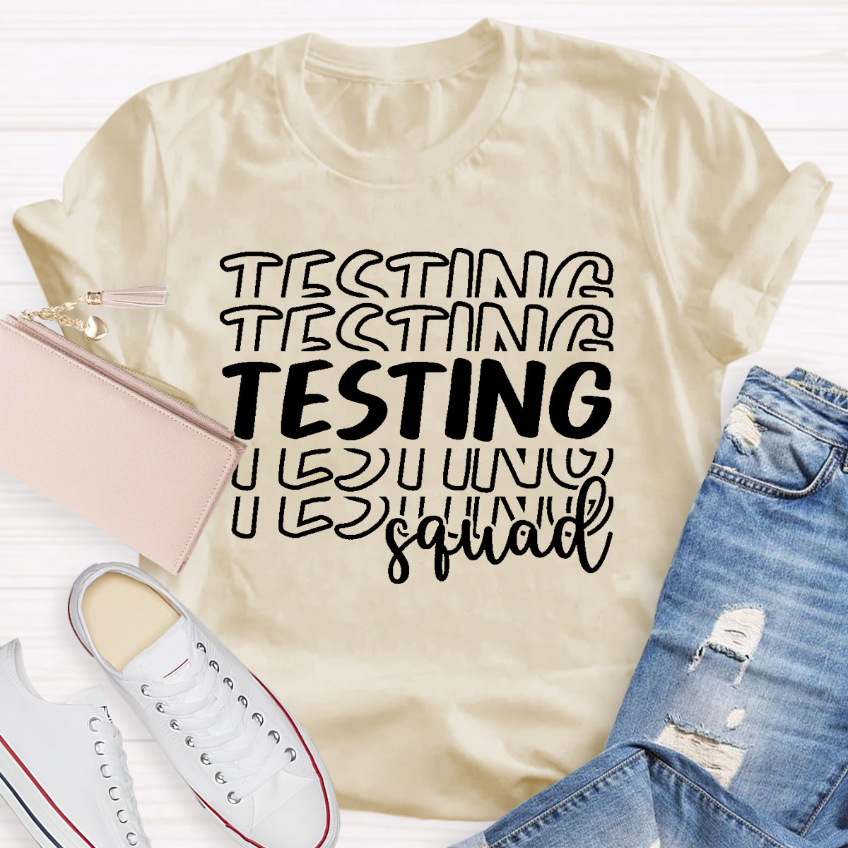 Testing Squad Teacher T-Shirt