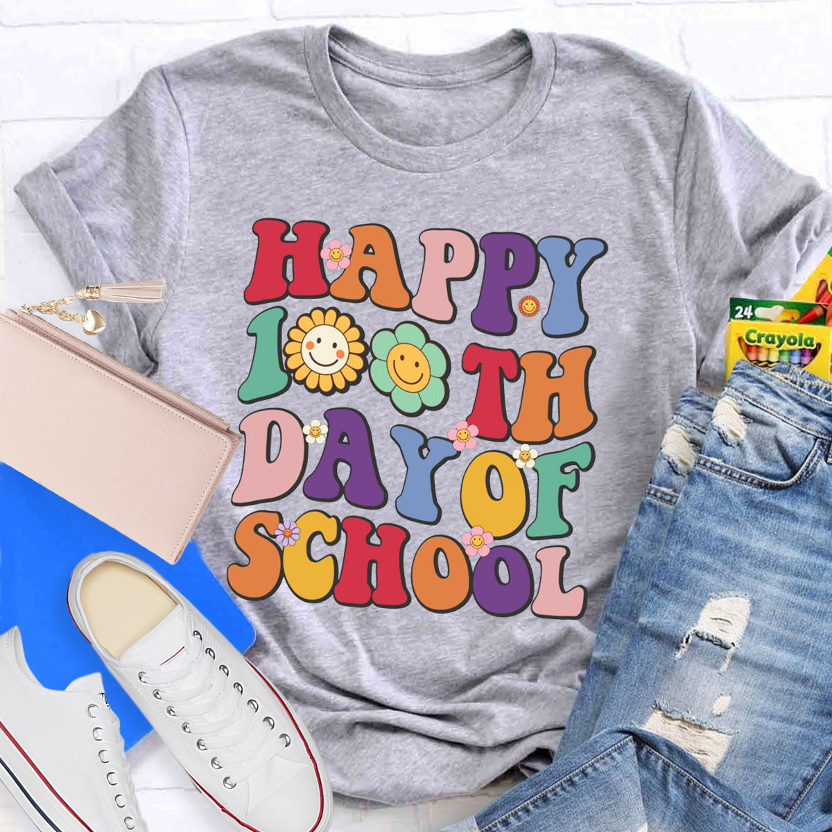 Happy 100th Days Of School Teacher T-Shirt