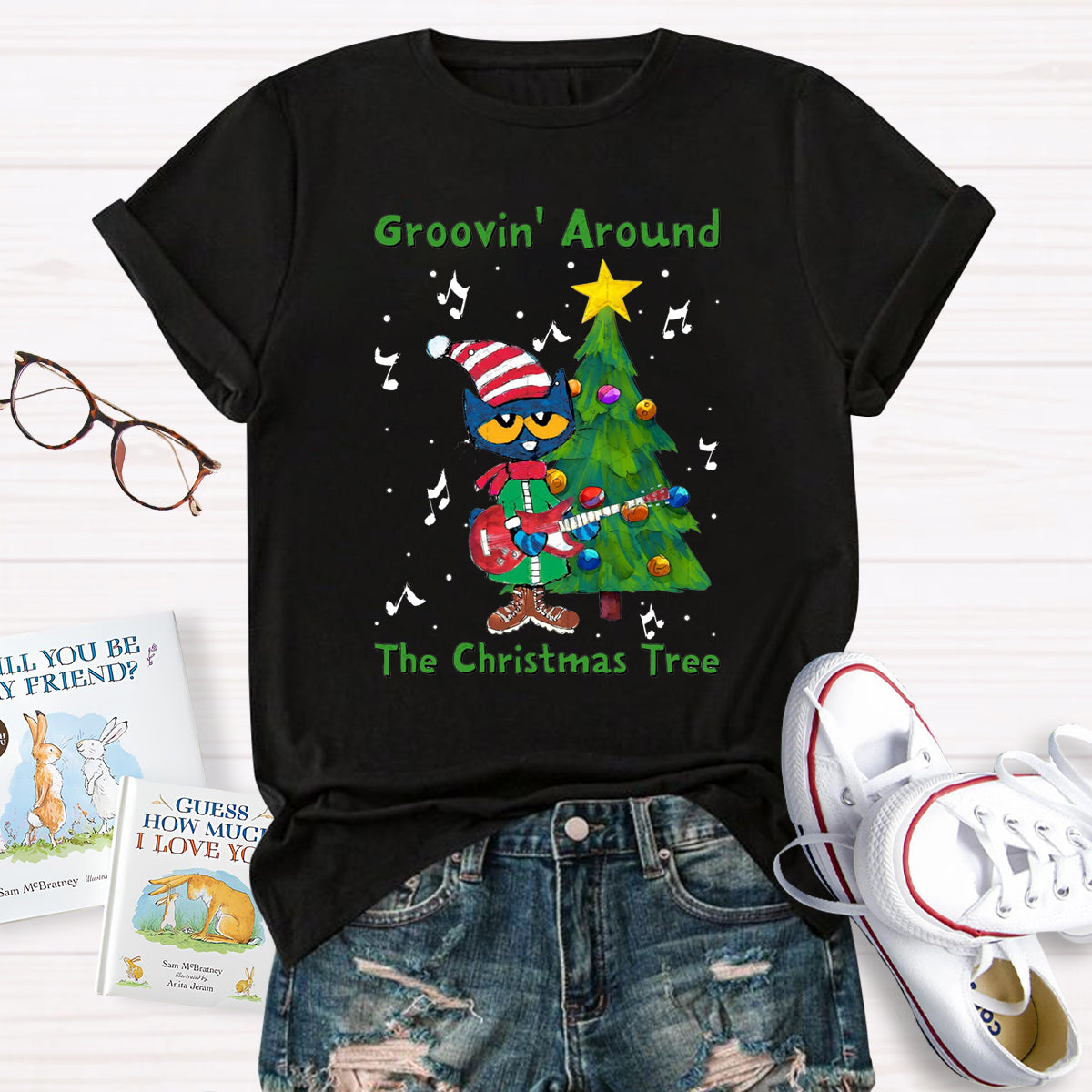 Groovin Around The Christmas Tree T-Shirt