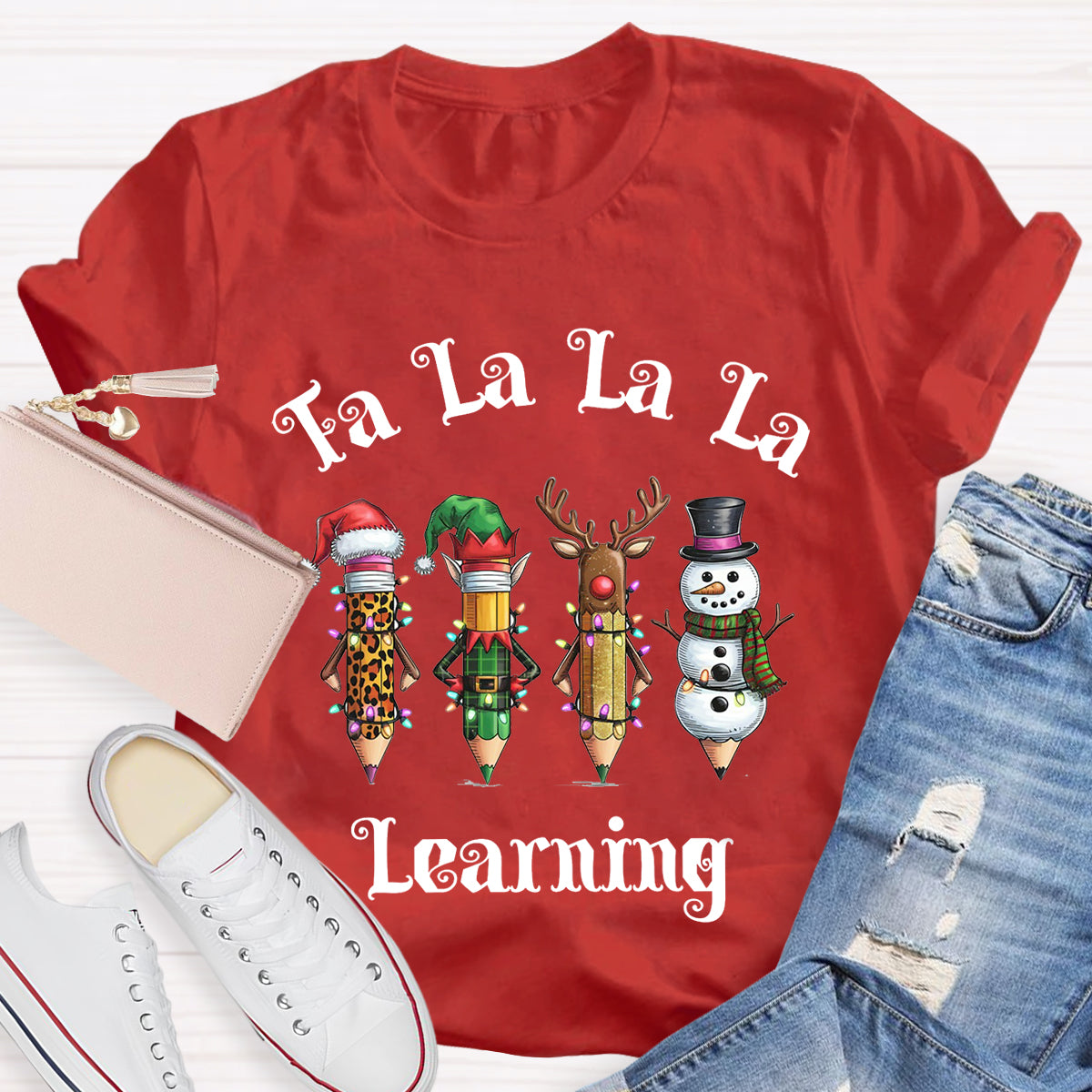 Christmas Pencil Learning T-Shirt