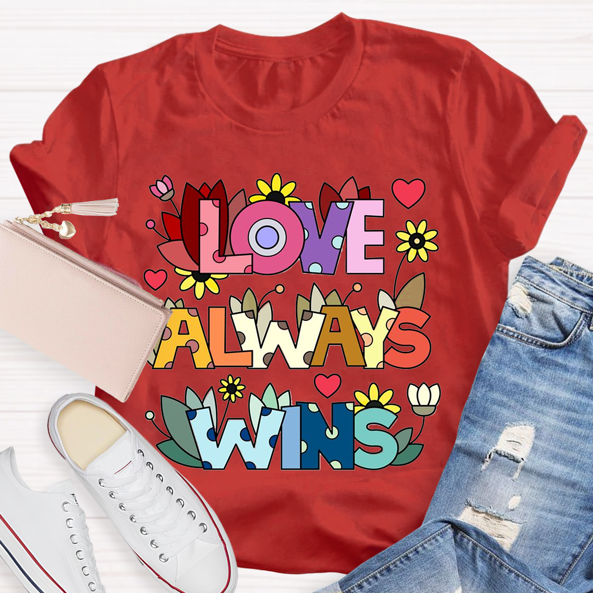 Love Always Wins Floral T-Shirt