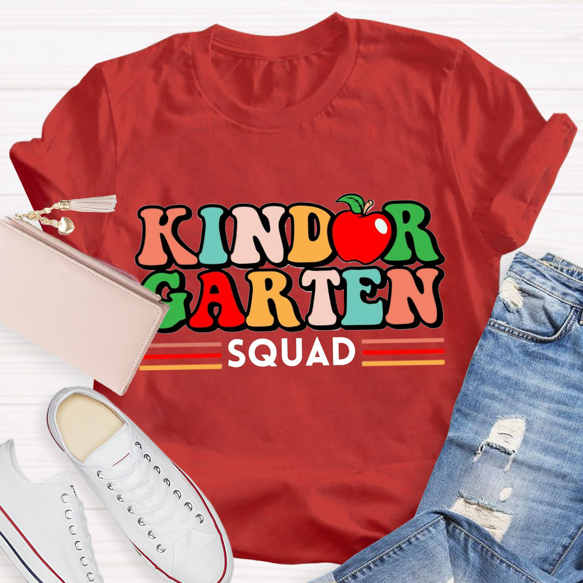 Personalized Grade Teacher Squad  T-Shirt