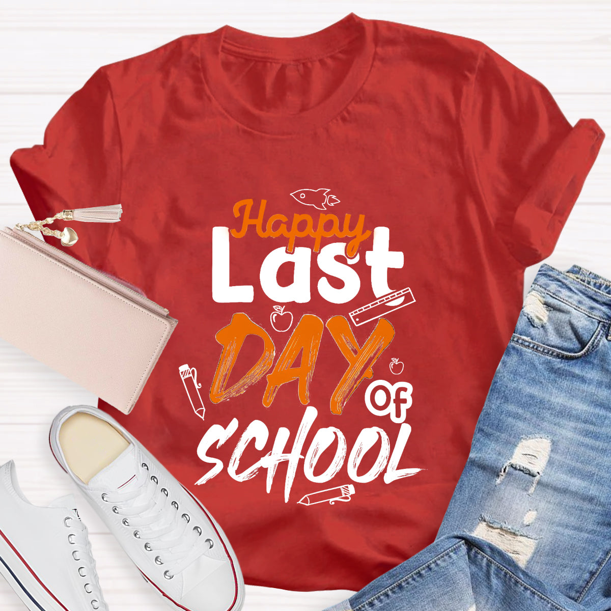 Happy Last Day Of School Ruler T-Shirt