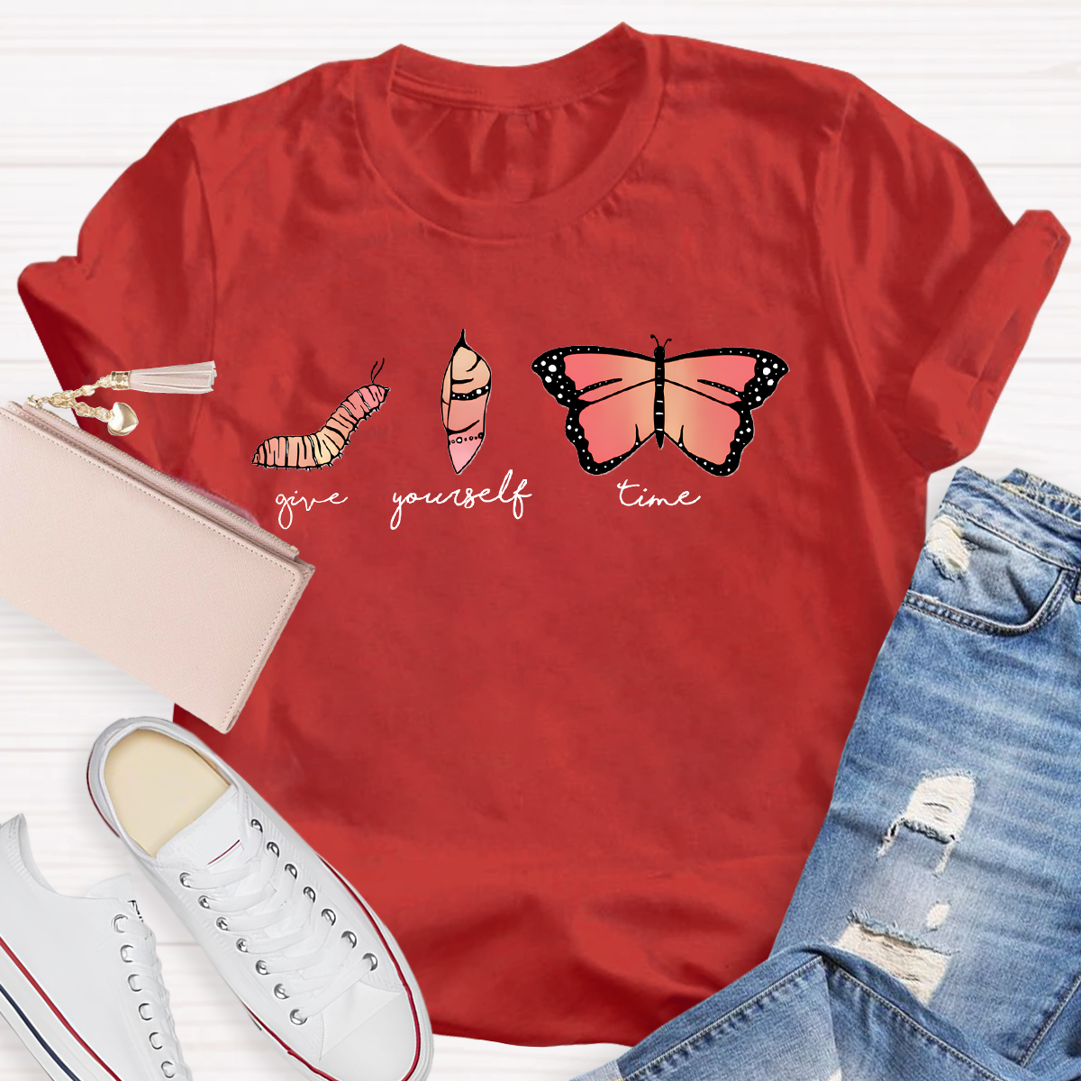 Give Yourself Time Become Butterfly T-Shirt