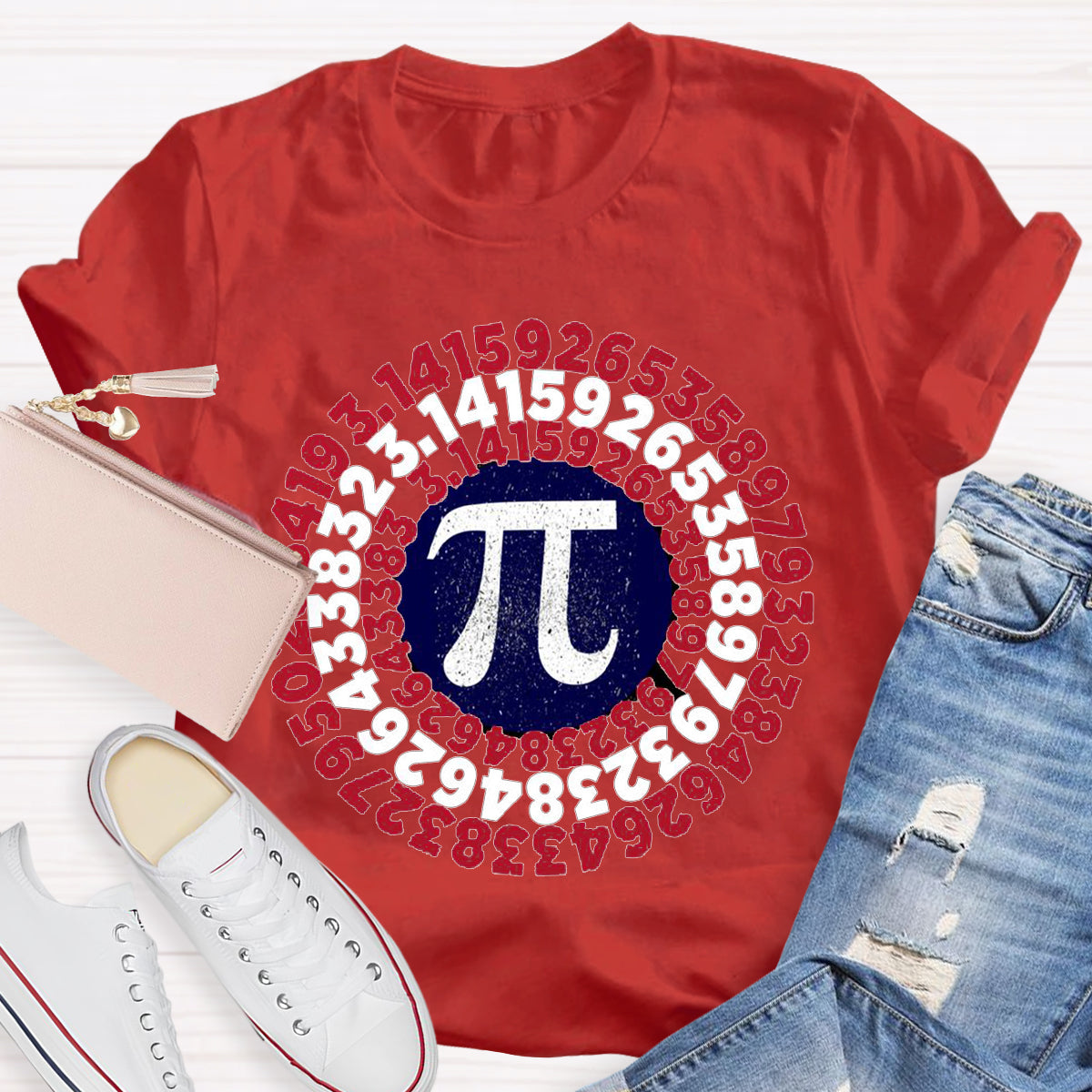 Pi Day Captain Shield T-Shirt