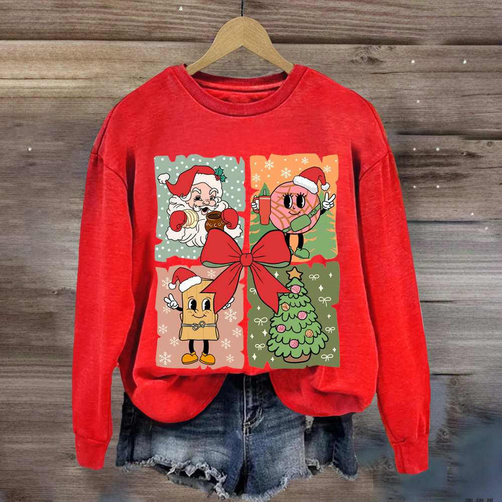 Santa Claus Christmas tree Sweatshirt