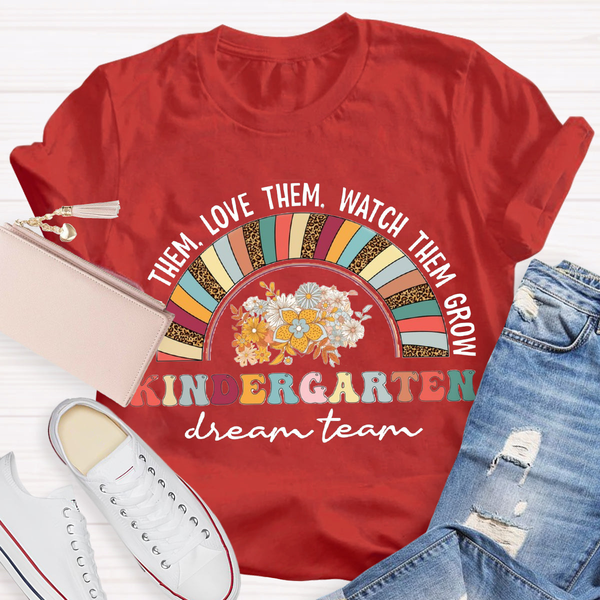 Personalized Grade Dream Team Teach Them Love Them T-Shirt