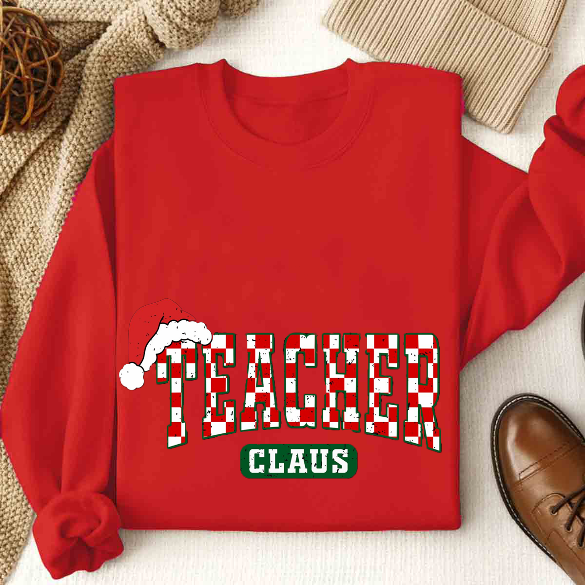 Teacher Claus Christmas Sweatshirt