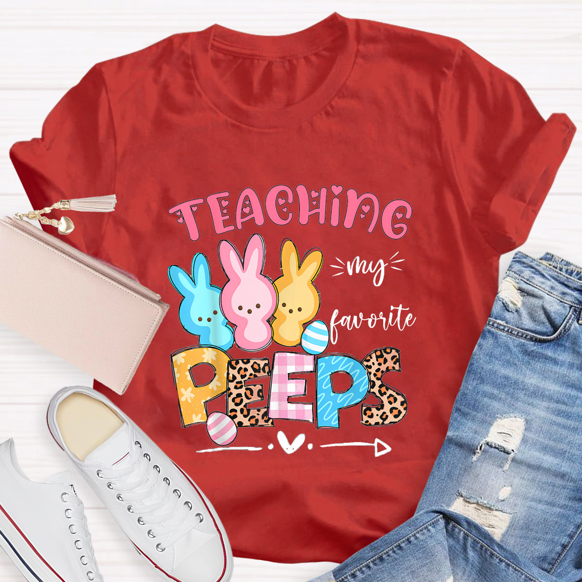 Teaching My Favorite Peeps Easter Teacher T-Shirt