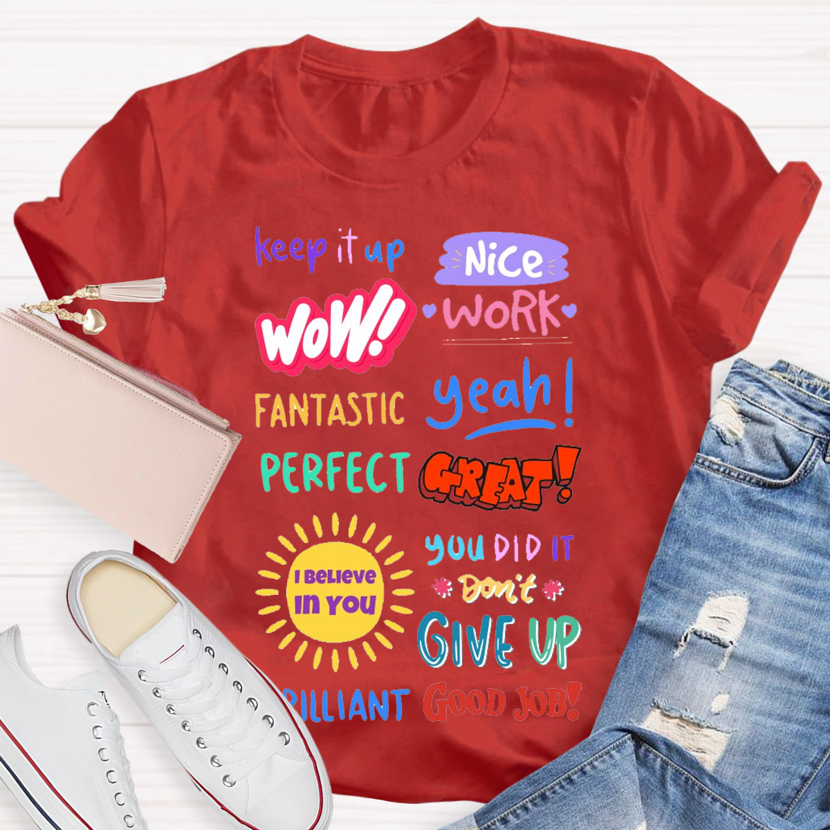 Inspirational Teacher Design Empowering Educators With Style T-shirt