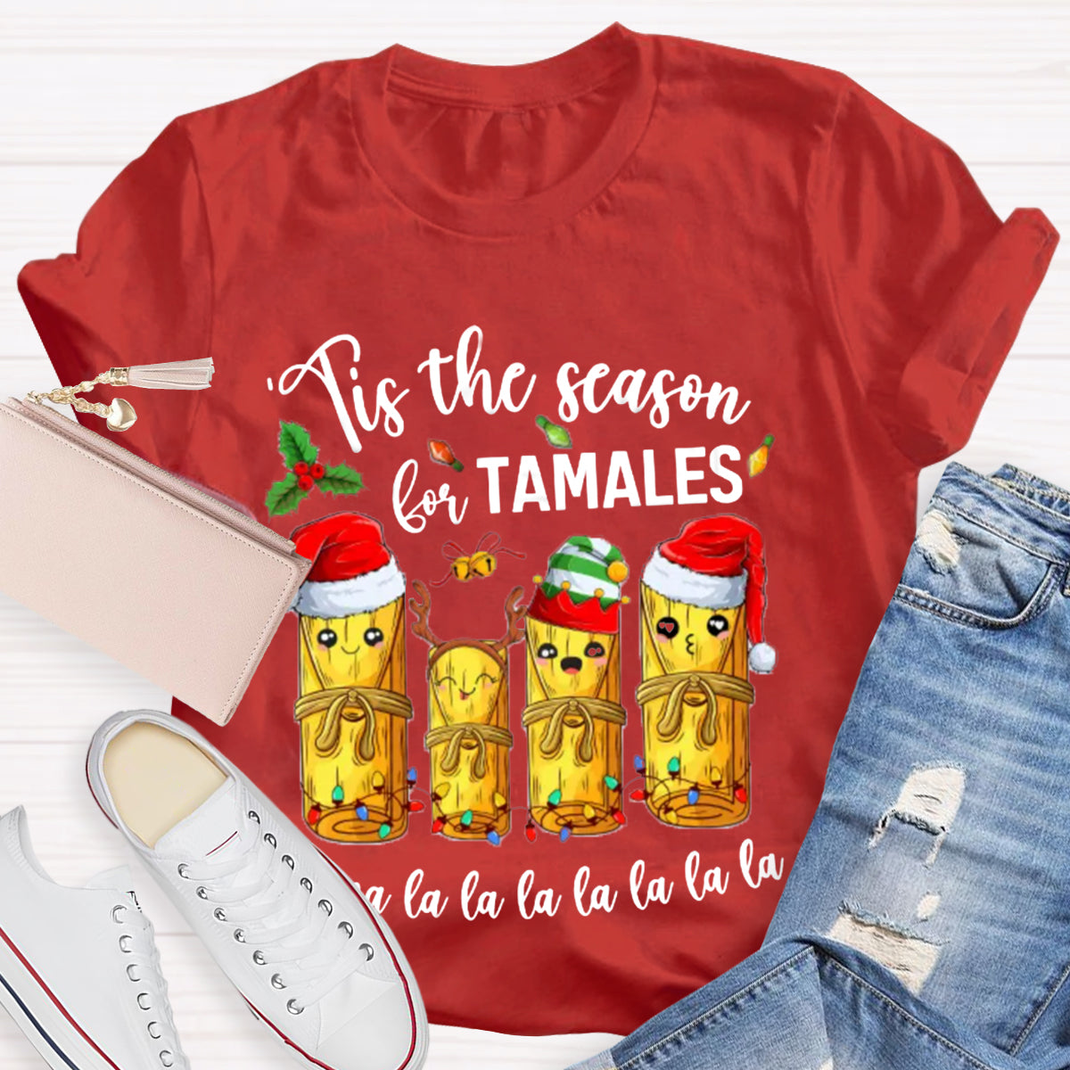 Tis The Season For Tamales Spanish Teacher T-Shirt