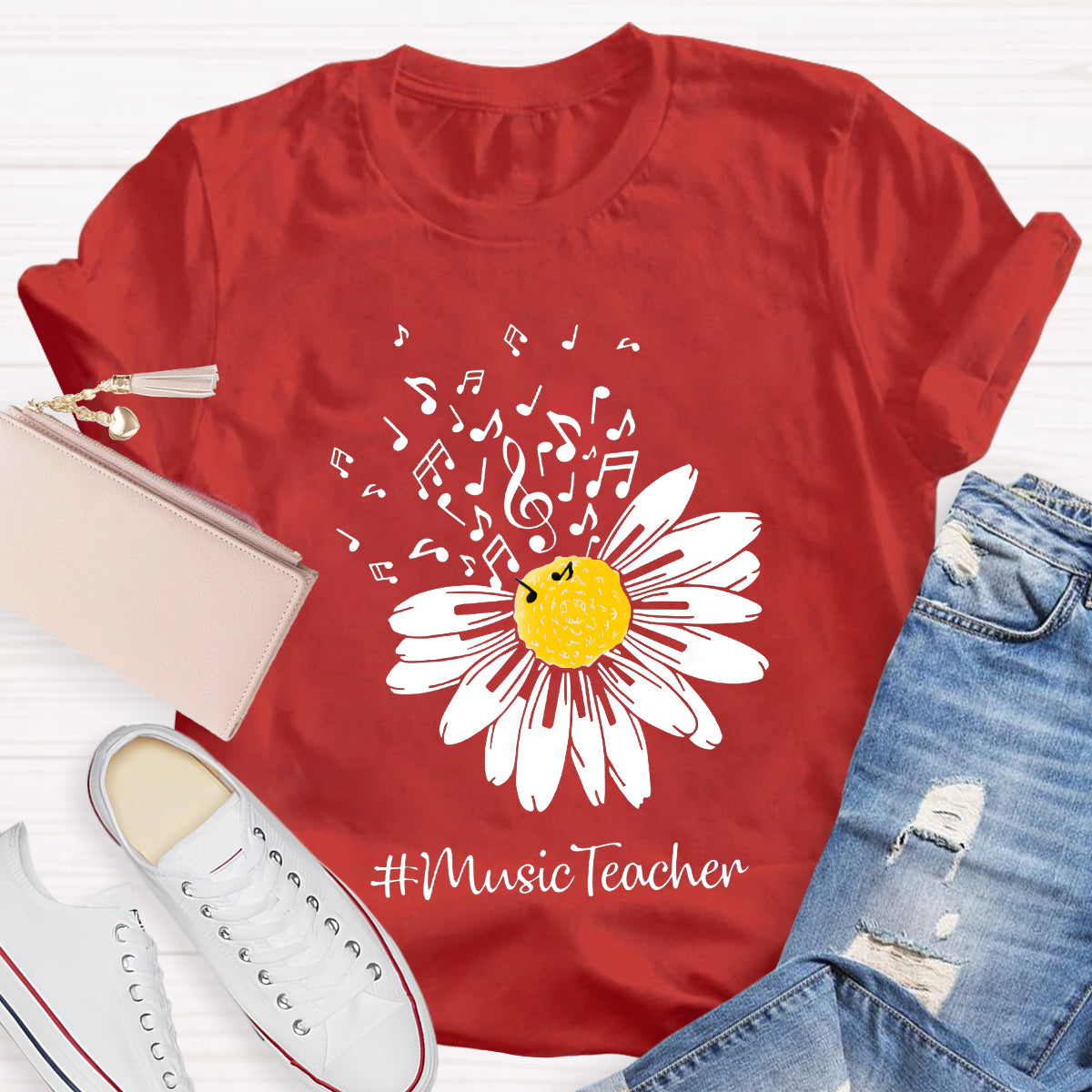 Sunflower Music Teacher T-Shirt