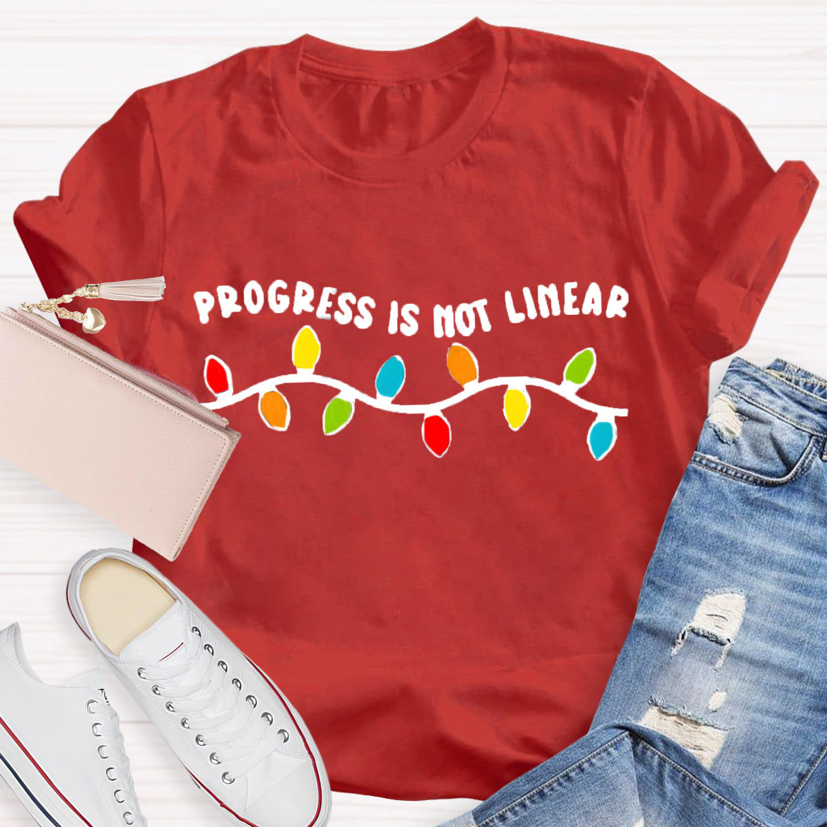 Progress Is Not Linear Test Day T-Shirt