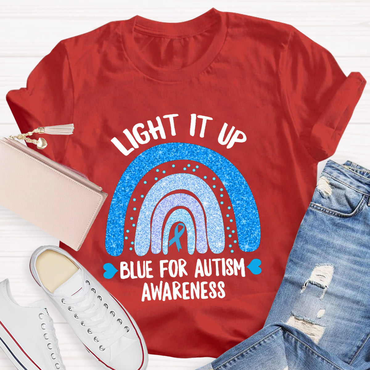 Light It Up Blue For Autism T-Shirt