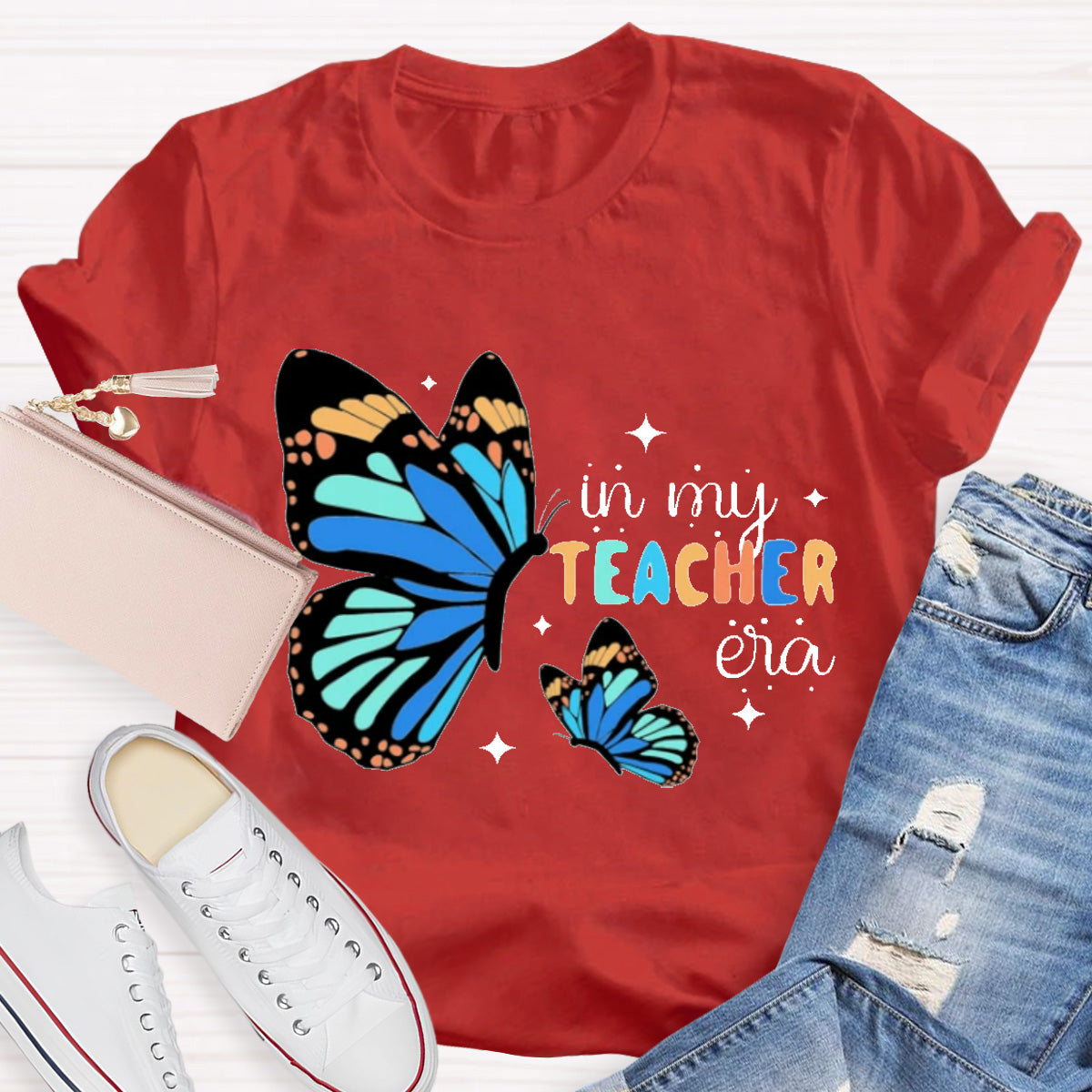 In My Teacher Era Butterfly T-Shirt
