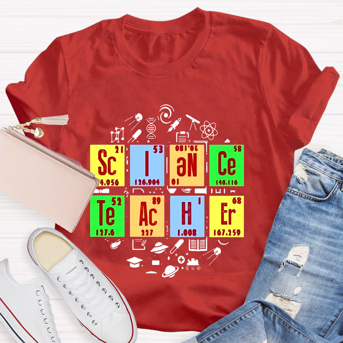 Science Teacher Periodic Table T-Shirt