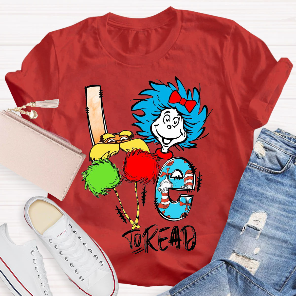 Love To Read Funny Teacher T-Shirt